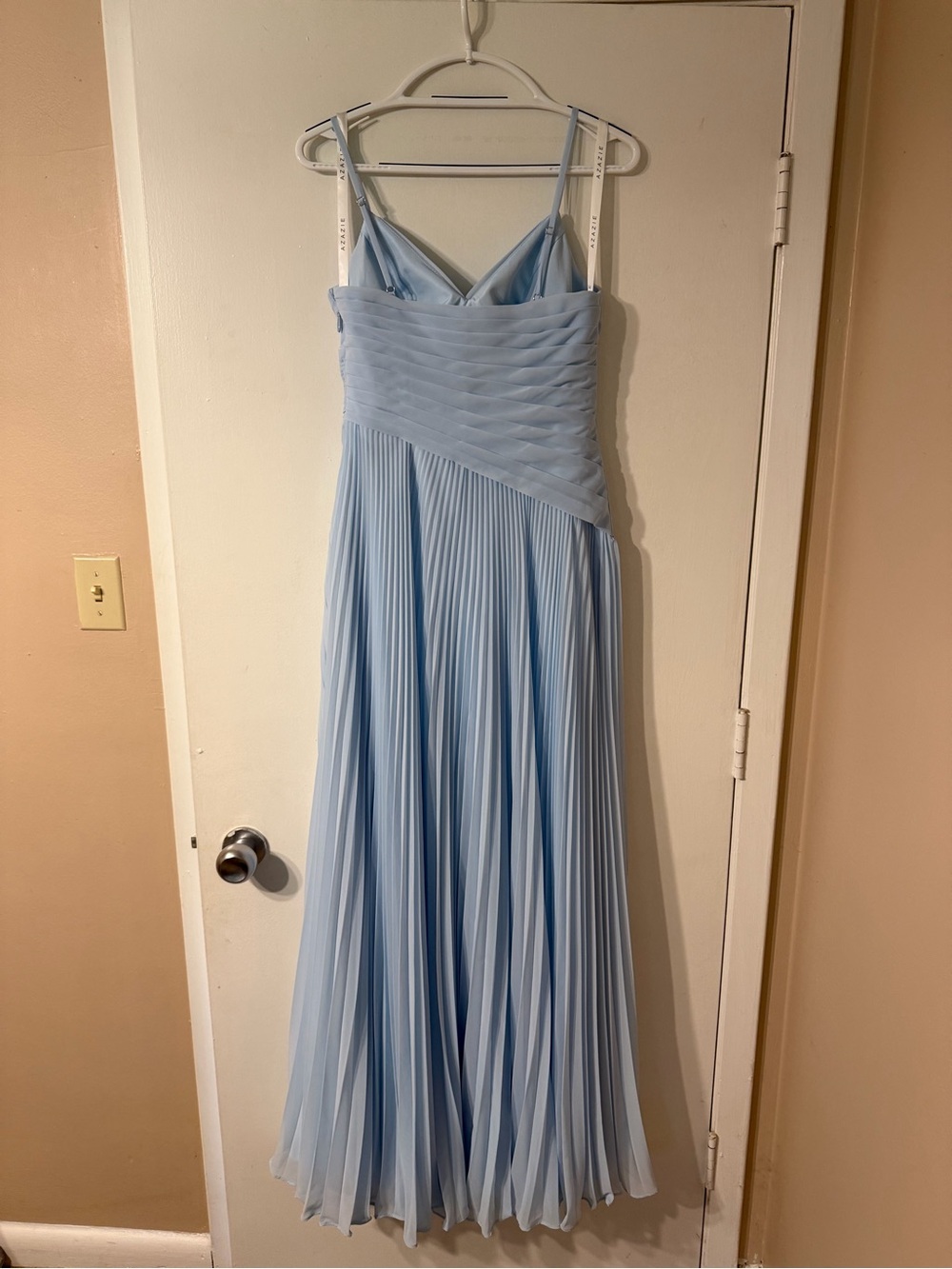 Azazie Vini Bridesmaid Dress in Sky Blue - Picture 3 of 8